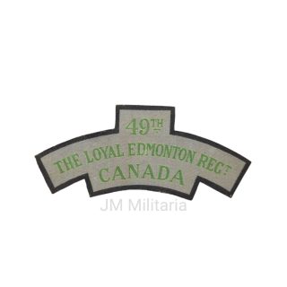 49th Loyal Edmonton Regiment – Printed Shoulder Title