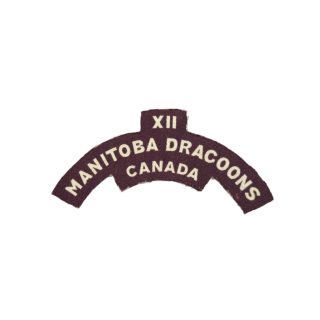 12th Manitoba Dragoons – Printed Shoulder Title