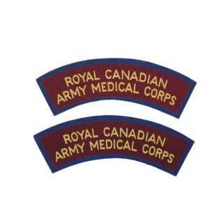 Royal Canadian Army Medical Corps – Printed Shoulder Titles