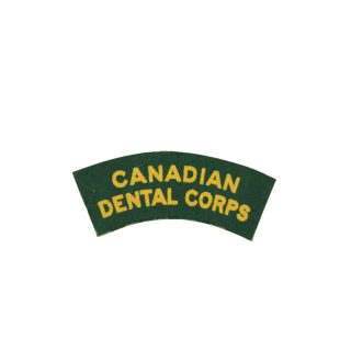 Canadian Dental Corps – Printed Shoulder Title