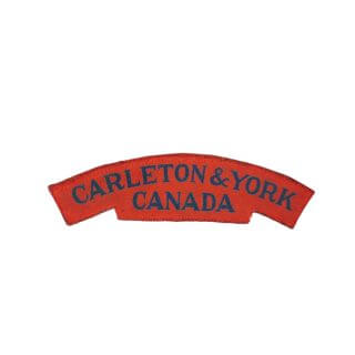 Carleton & York Regiment – Printed Shoulder Title