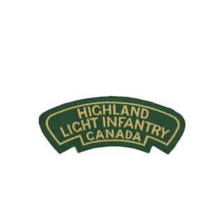 Highland Light Infantry – Printed Shoulder Title