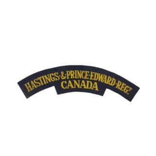 Hastings & Prince Edward Regiment – Printed Shoulder Title