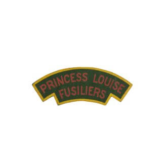 Princess Louise Fusiliers – Printed Shoulder Title