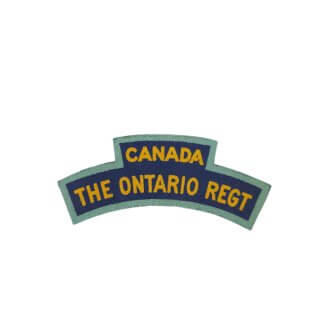 Ontario (Tank) Regiment – Printed Shoulder Title