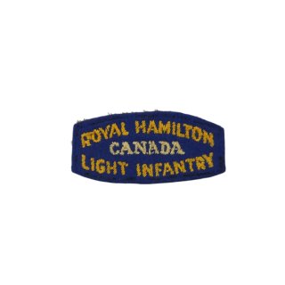 Royal Hamilton Light Infantry – Embroidered Shoulder Title ‘Hobson & Sons’