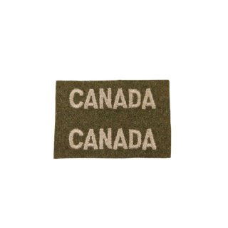 CANADA – Pair Of Uncut Embroidered Shoulder Titles