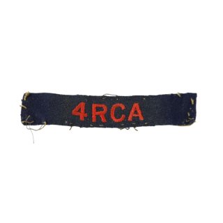 4th Field Regiment RCA – Embroidered Shoulder Title