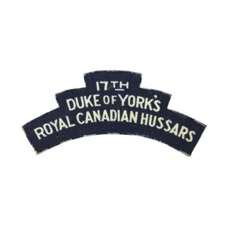 17th Duke Of York’s (Royal Canadian Hussars) – Printed Shoulder Title