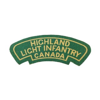 Highland Light Infantry – Printed Shoulder Title