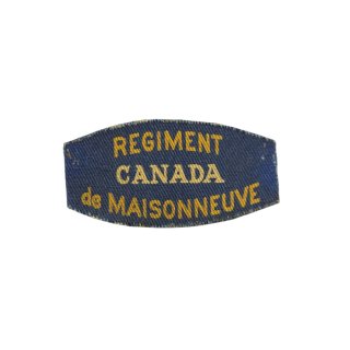 Regiment De Maisonneuve – Printed Shoulder Title