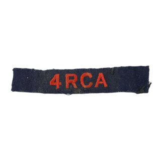 4th Field Regiment RCA – Embroidered Shoulder Title