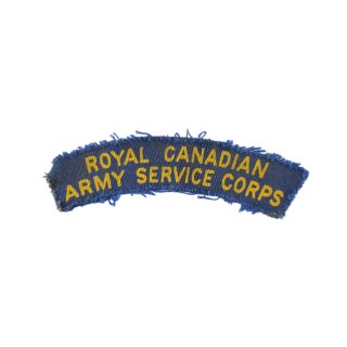 Royal Canadian Army Service Corps – Printed Shoulder Title