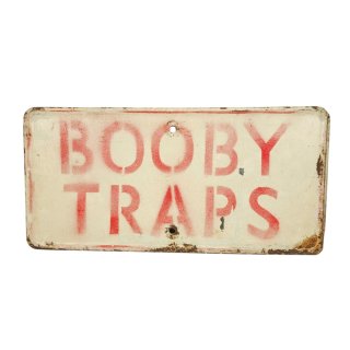 Road-sign ‘Booby Traps’ F&L 1944