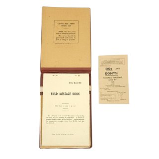 British Field Messages Book