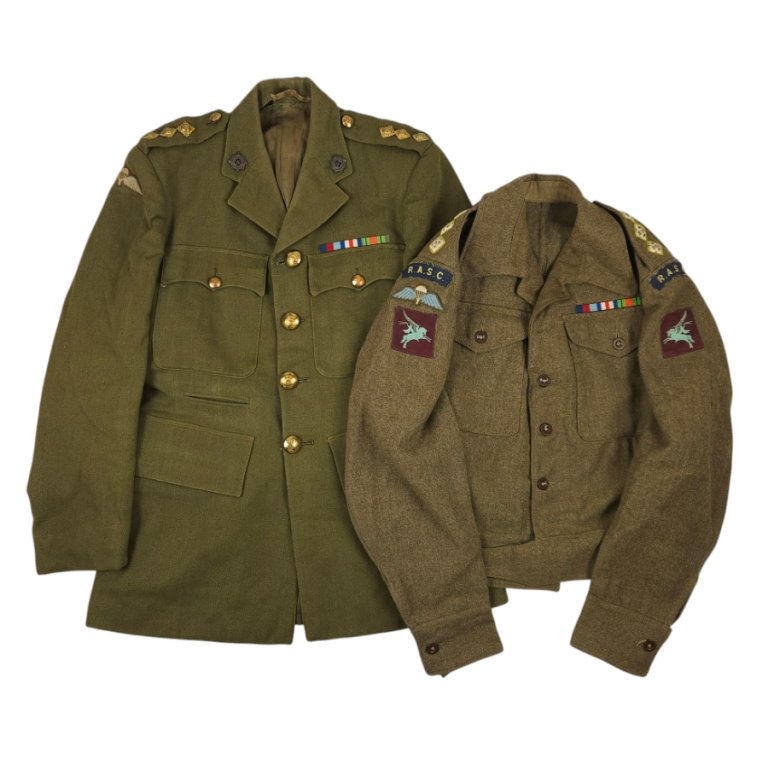 RASC ‘AIRBORNE’ Captain’s – Battle Dress and Service Dress – JM-Militaria