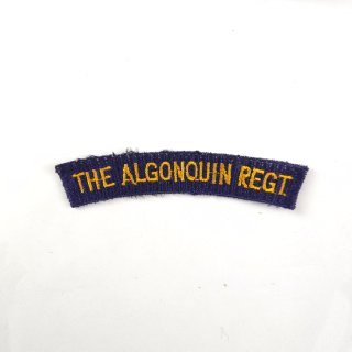 RARE Dutch-made Woven Shoulder Title For The Algonquin Regiment