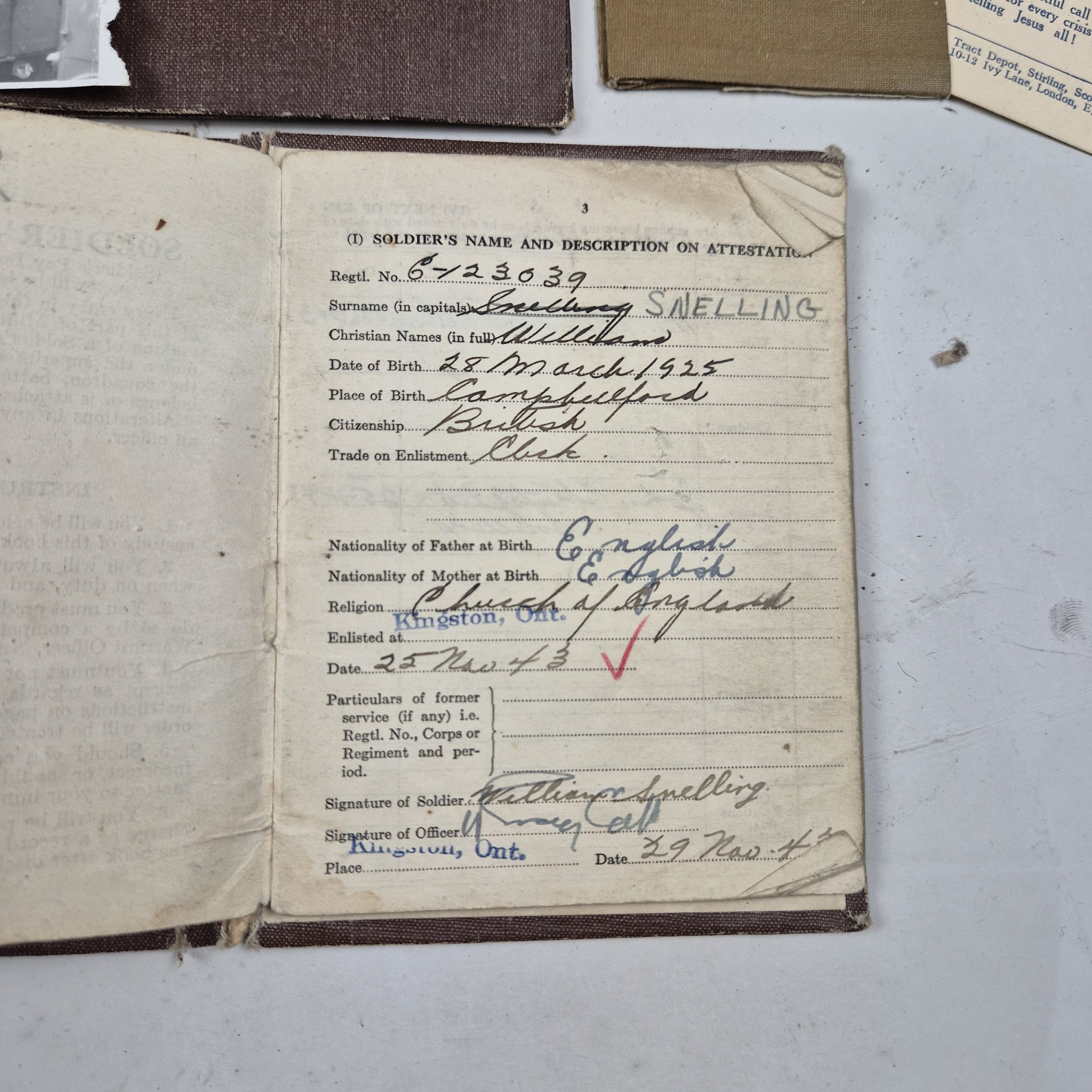 Cameron Highlanders of Ottawa grouping - William SNELLING - Image 2