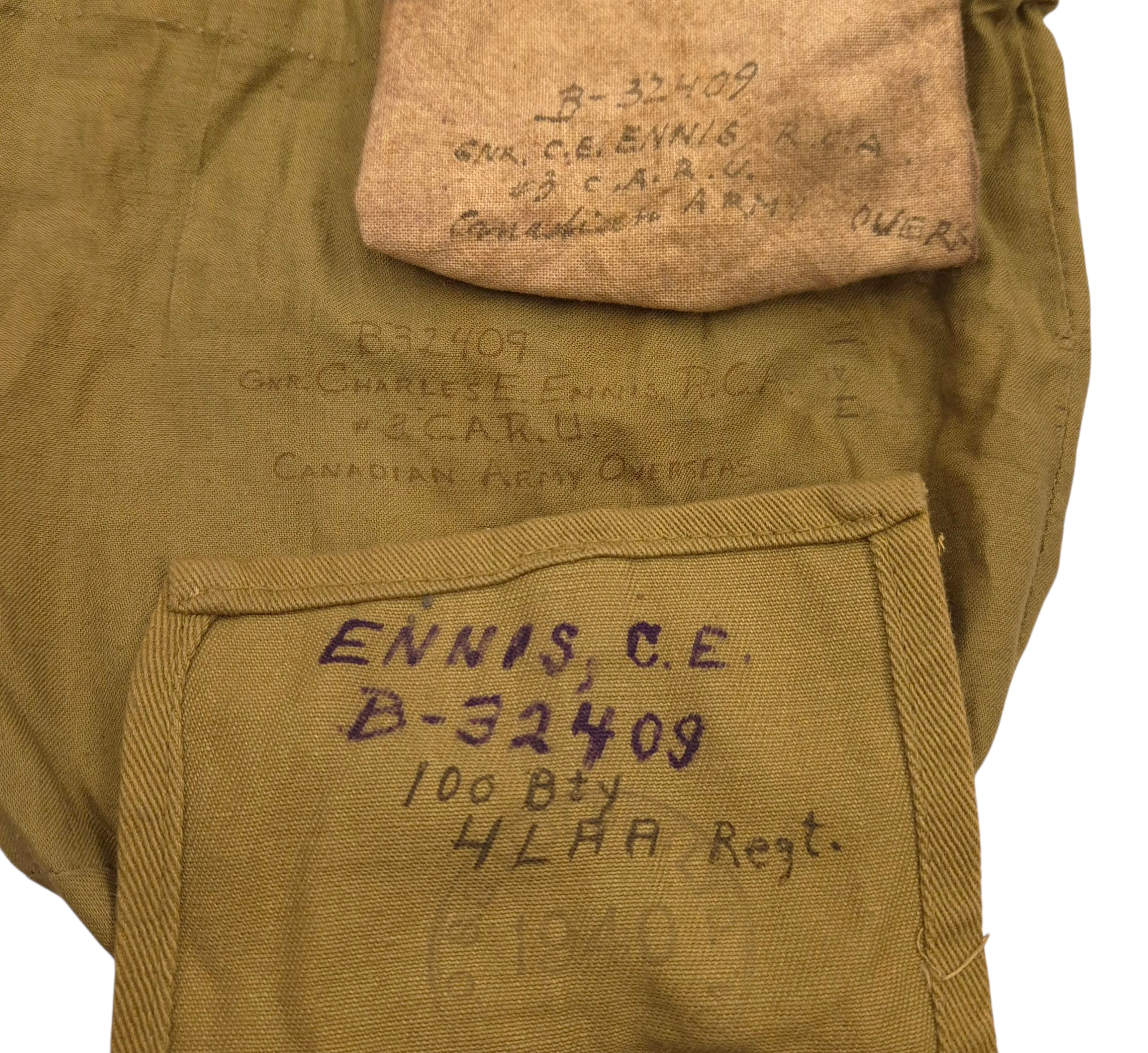 4th LAA RCA - Canadian Officer’s Grouping – Lieutenant Charles E. Ennis. - Image 16