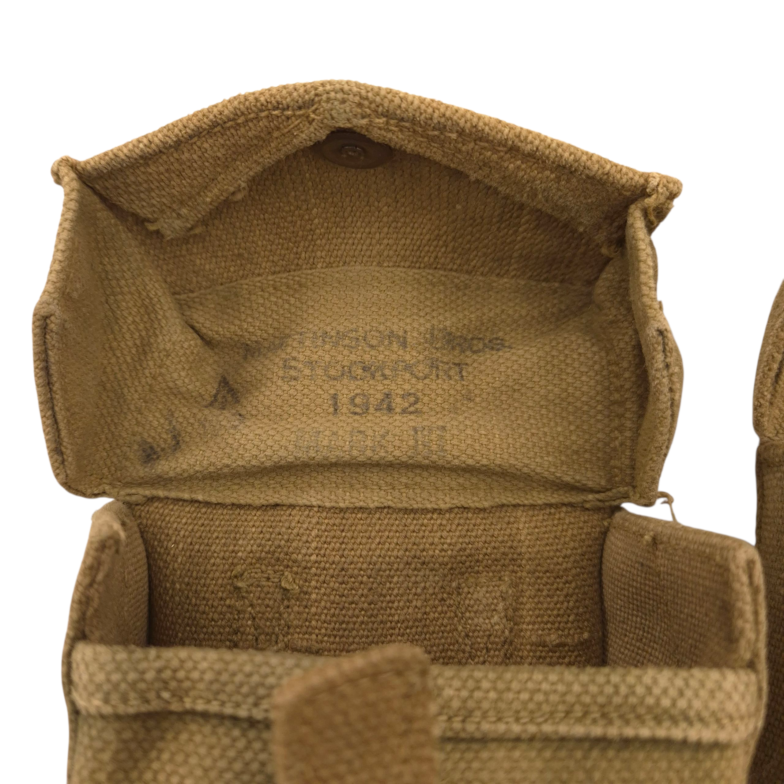 British P37 Ammo Pouches - Matching pair 1942 - Image 5