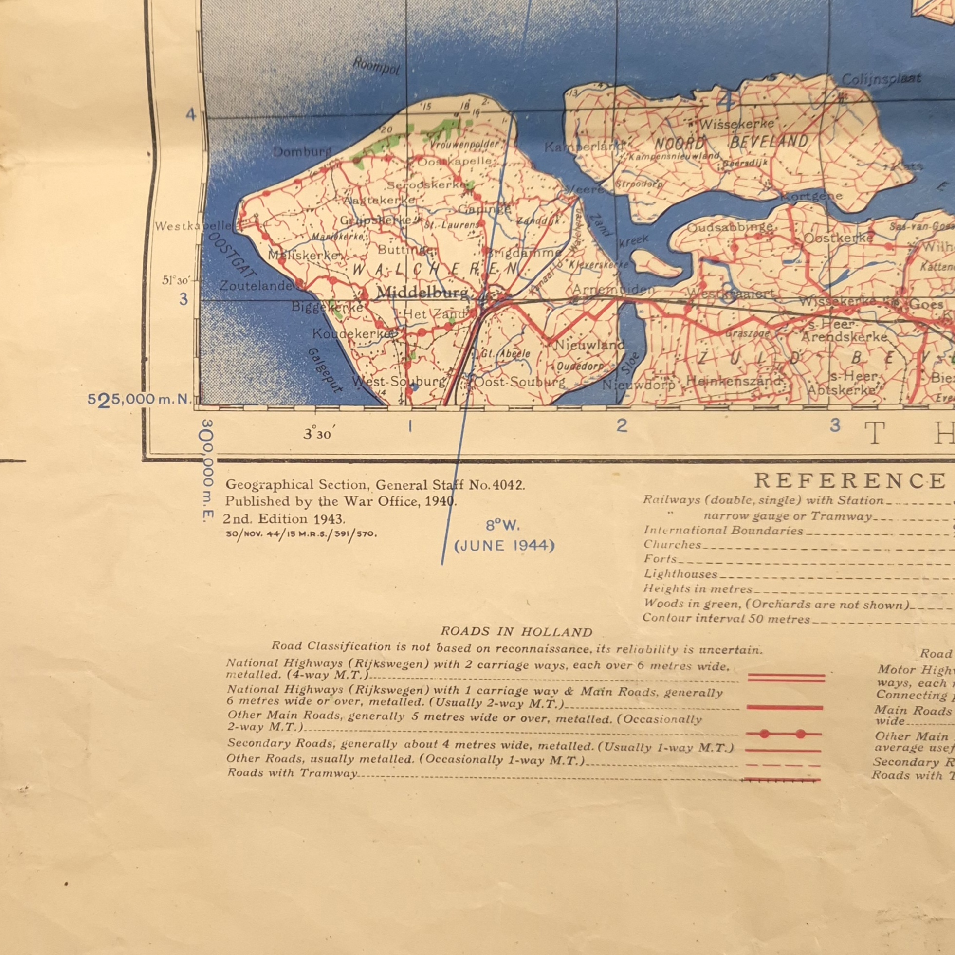 Walcheren - Army Map, June 1944 - Image 5