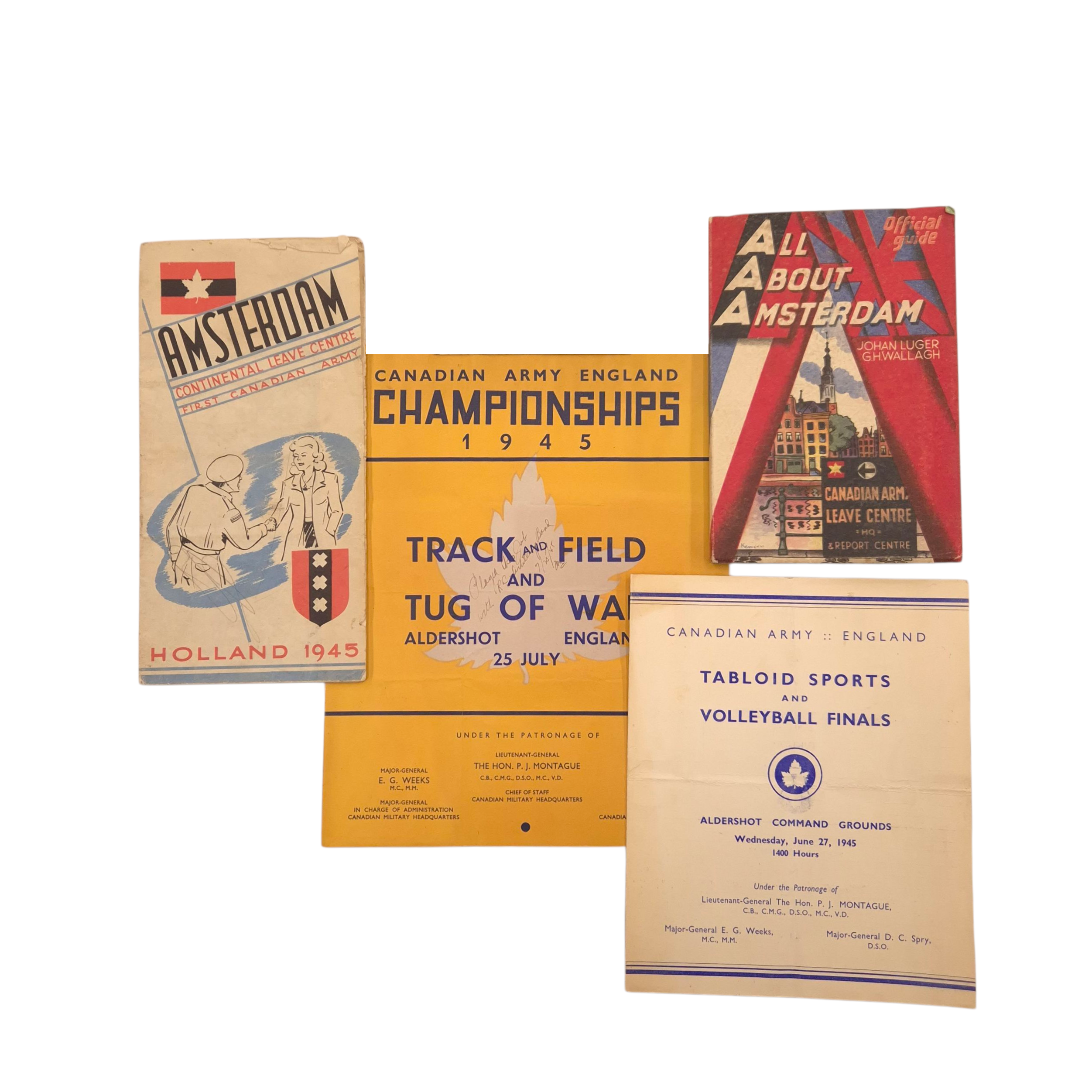 Canadian booklets from Amsterdam and Sports activities