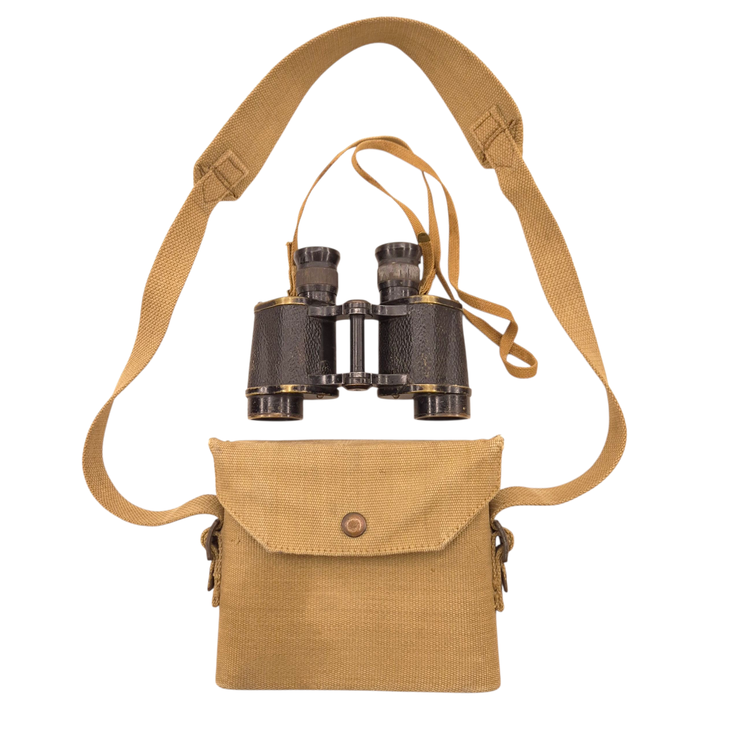 British Binoculars by Kershaw with 1941 MECo Web Case