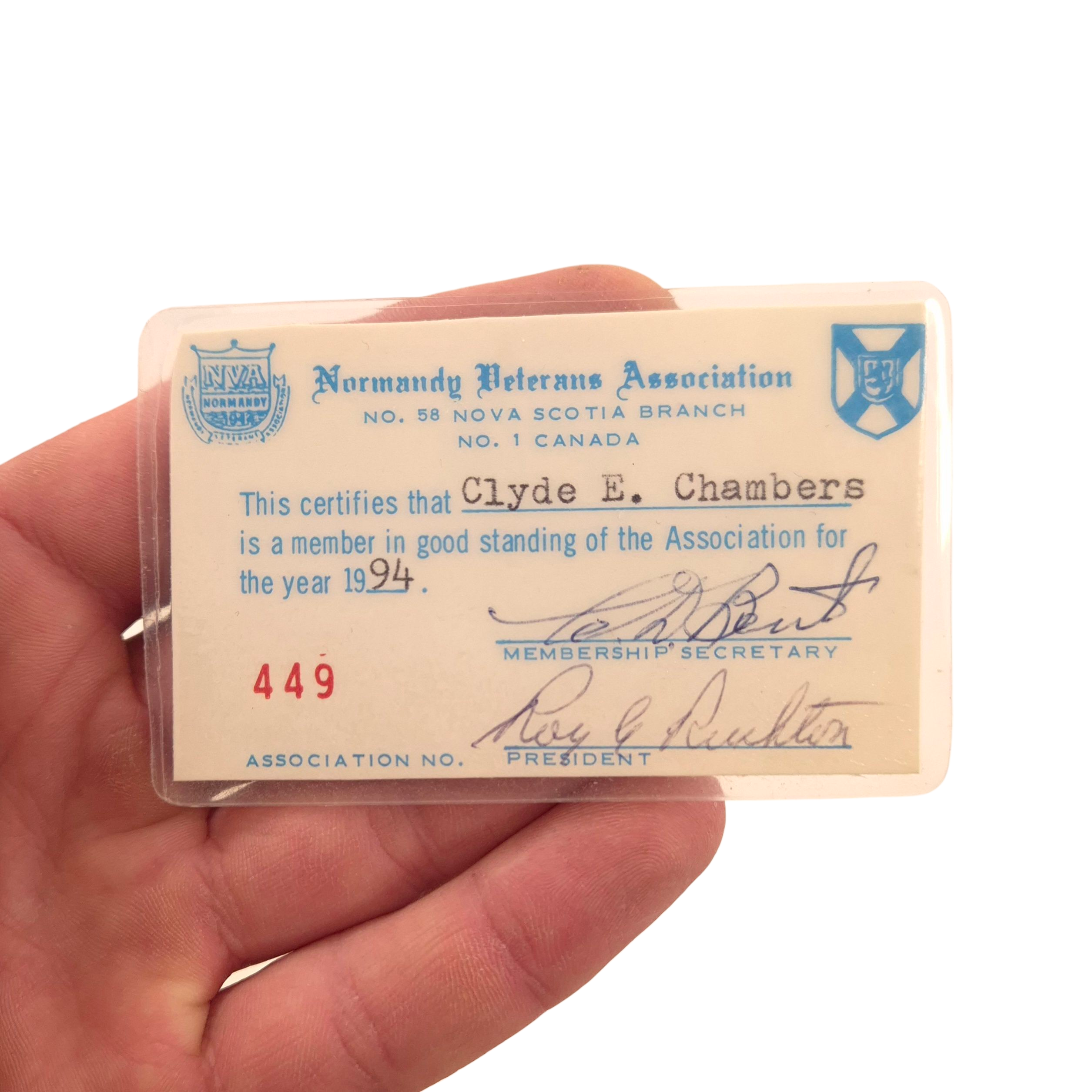 RCOC Grouping – Named to L/Cpl. Clyde Edward CHAMBERS (F-51685) - Image 34