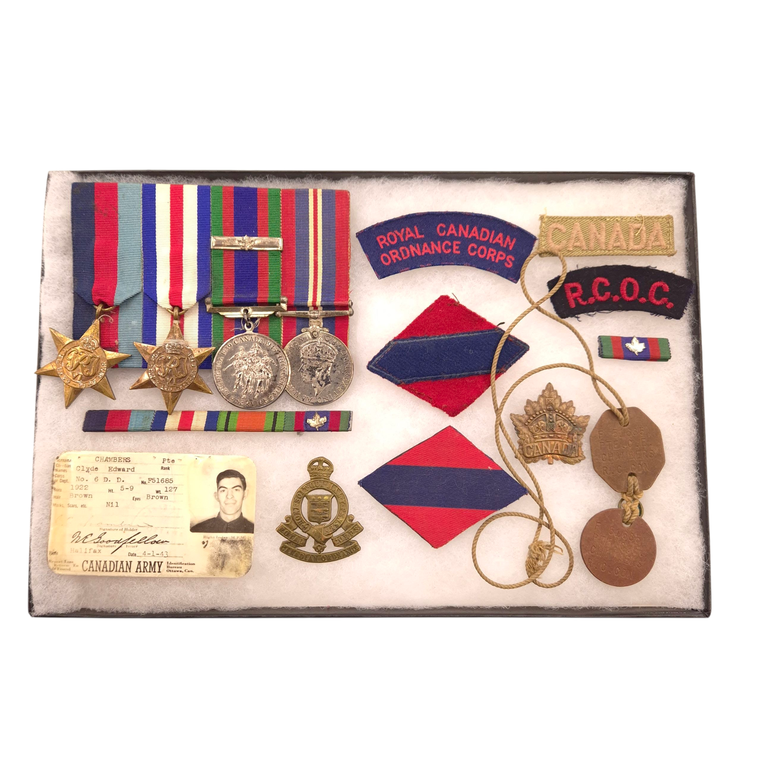 RCOC Grouping – Named to L/Cpl. Clyde Edward CHAMBERS (F-51685) - Image 3