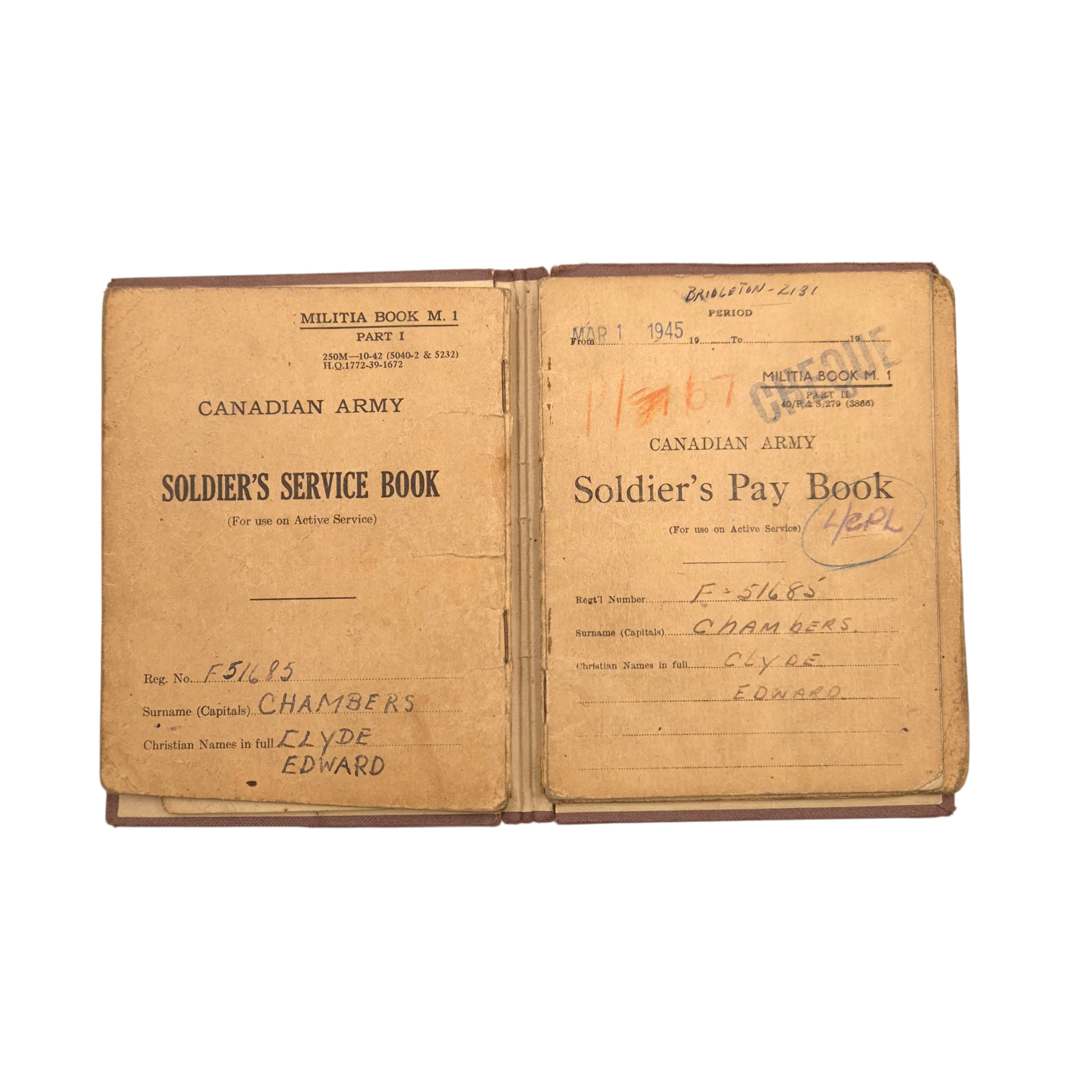 RCOC Grouping – Named to L/Cpl. Clyde Edward CHAMBERS (F-51685) - Image 26