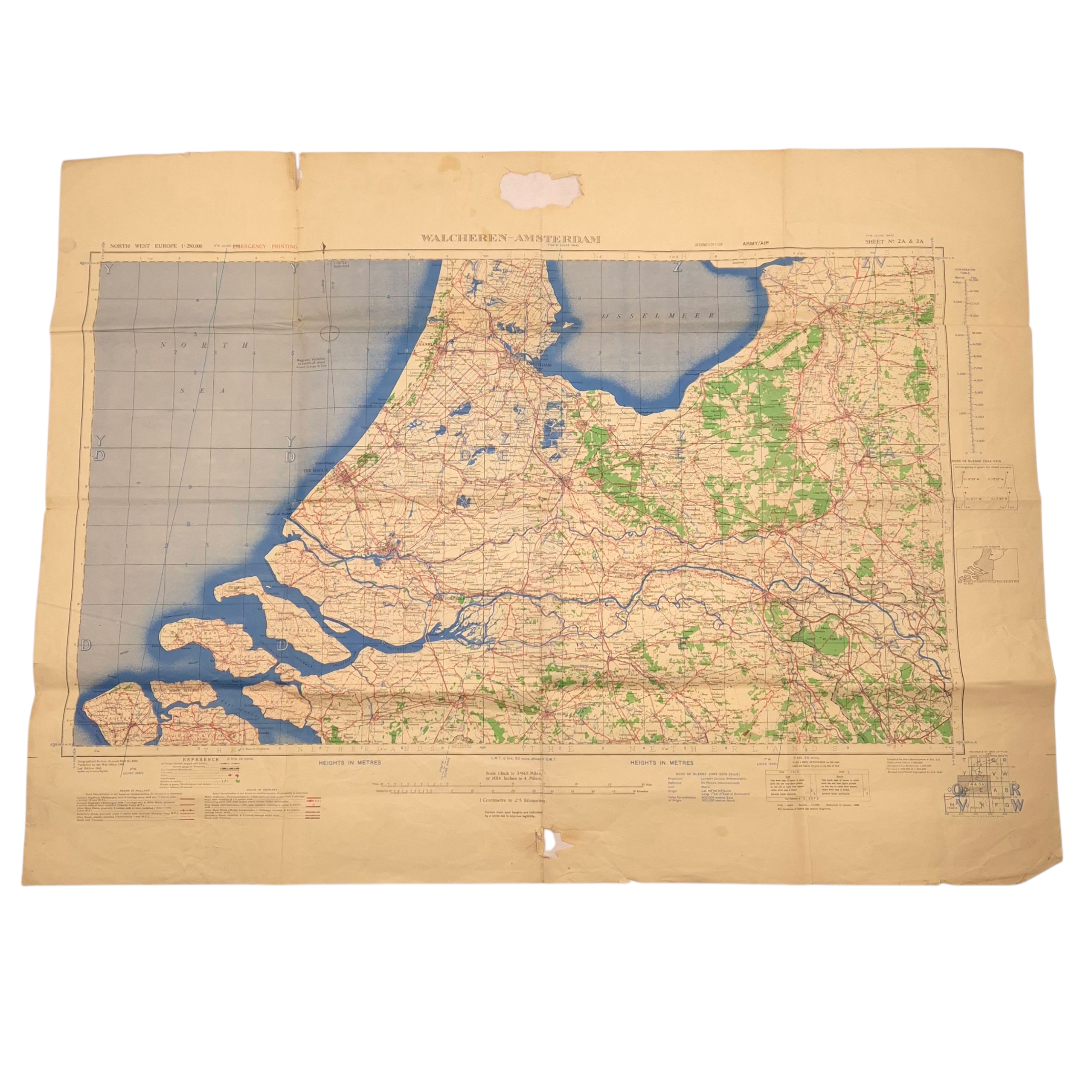 Walcheren - Army Map, June 1944