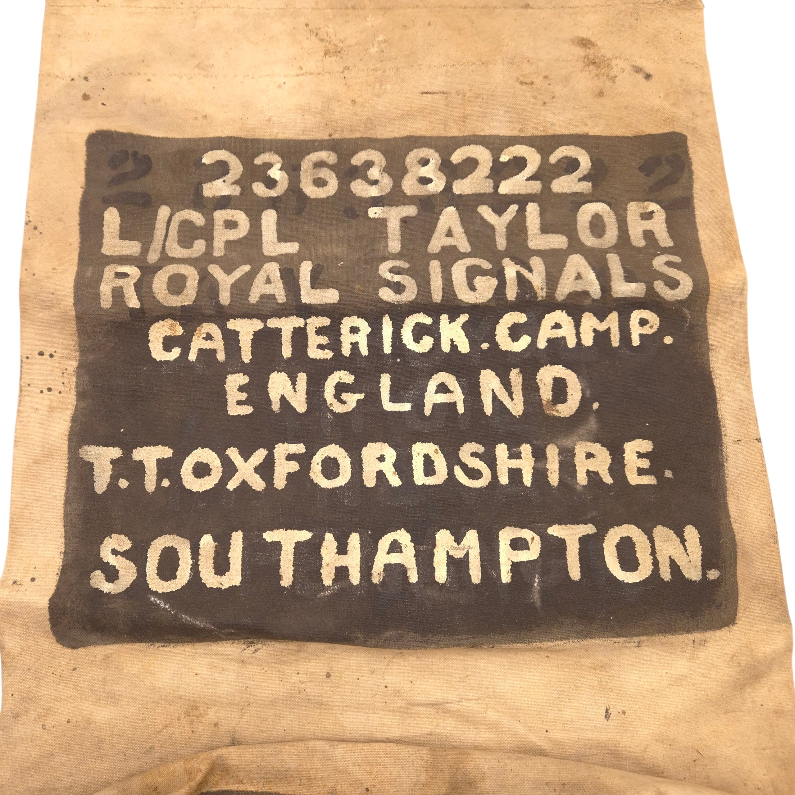 ROYAL SIGNALS Army Kitbag - Lance Corporal Taylor - Image 3