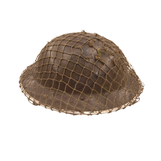 British camouflage helmet net