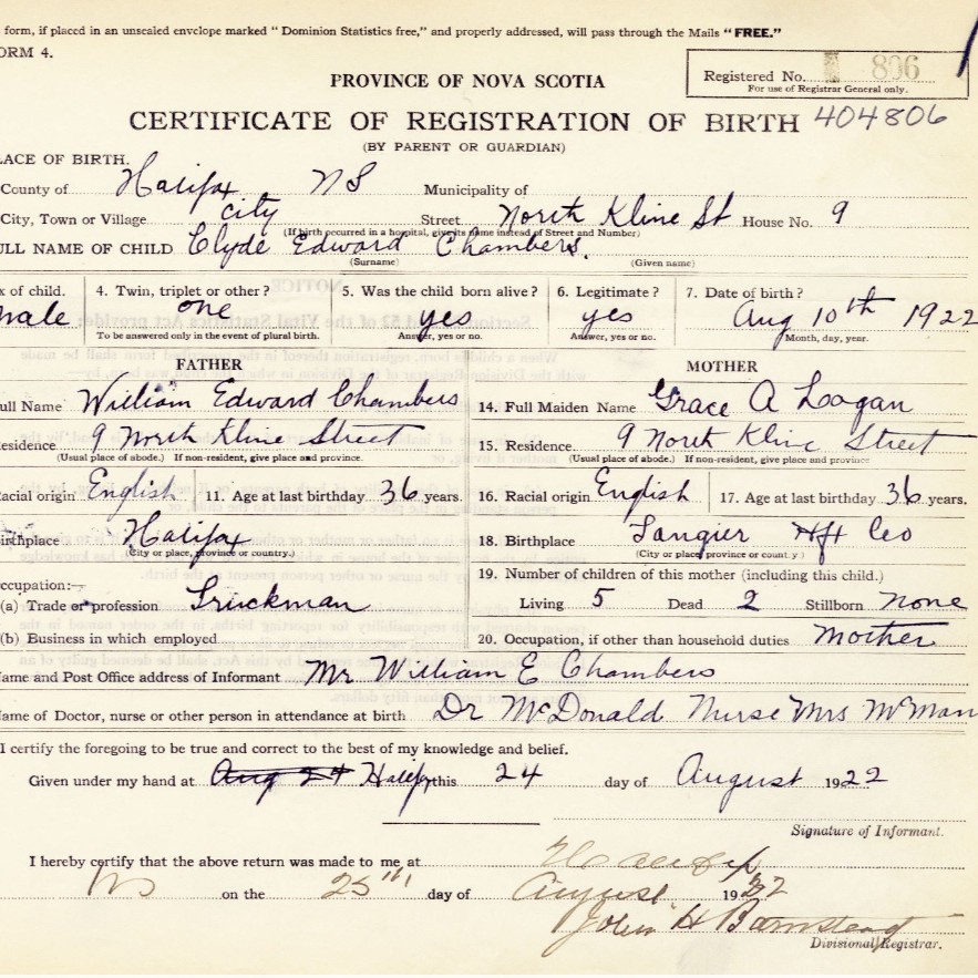RCOC Grouping – Named to L/Cpl. Clyde Edward CHAMBERS (F-51685) - Image 25