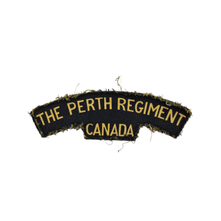 Perth Regiment – Printed shoulder title