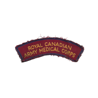 RCAMC – Printed shoulder title