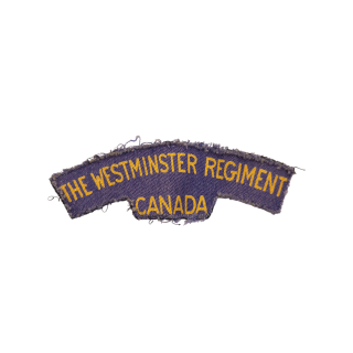 Westminster Regiment – Printed shoulder title