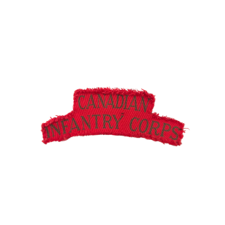Canadian Infantry Corps – Printed shoulder title