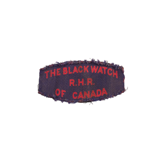 Black Watch (RHR) of Canada – Printed shoulder title