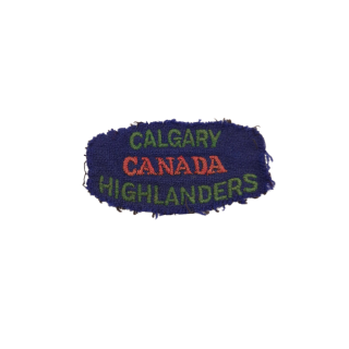 Calgary Highlanders of Canada – Embroidered shoulder title