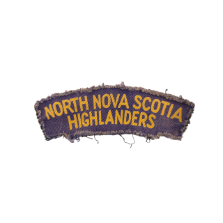 North Nova Scotia Highlanders – Printed shoulder title