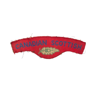 Canadian Scottish Regiment – Printed shoulder title