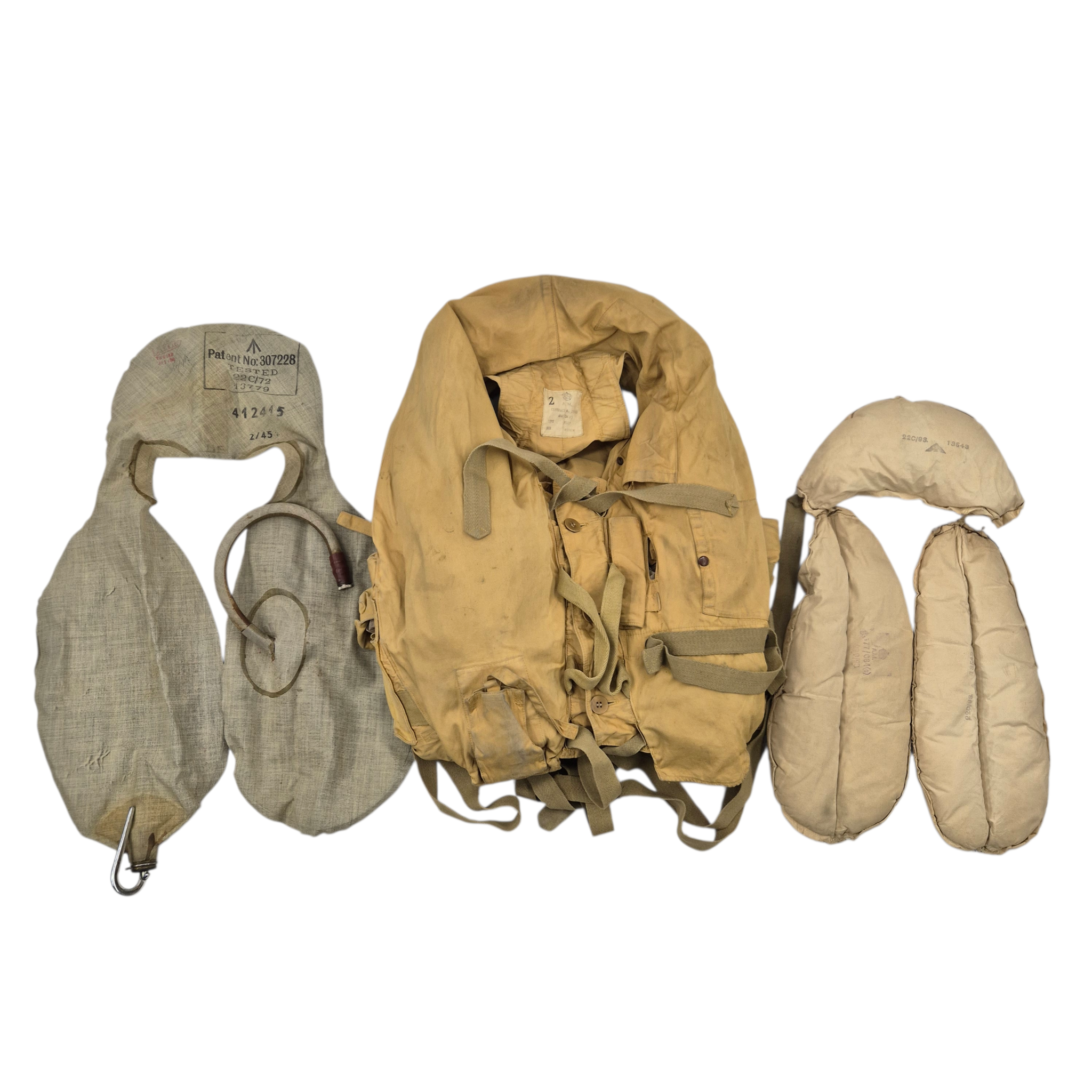 RAF 1941 Pattern Mae West Kapok Pads 22C/93 - Image 5