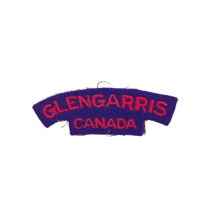 Stormont Dundas & Glengarry Highlanders (SDG) – Embroidered shoulder title