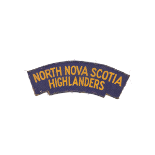 North Nova Scotia Highlanders – Printed shoulder title