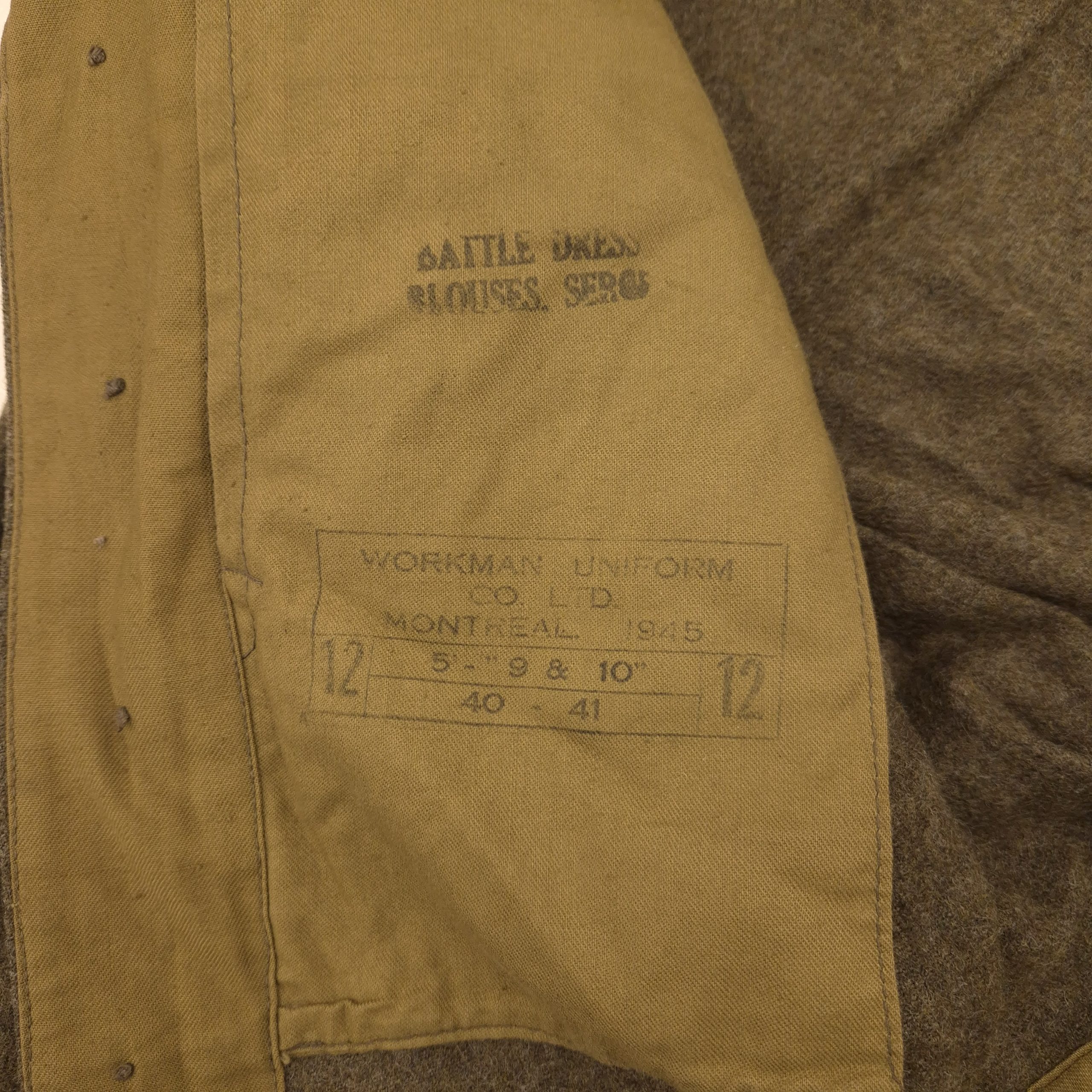 Canadian P37 Battle Dress Blouse - 1945 - Image 4