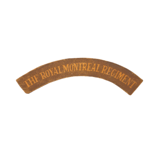 Royal Montreal Regiment – Printed shoulder title