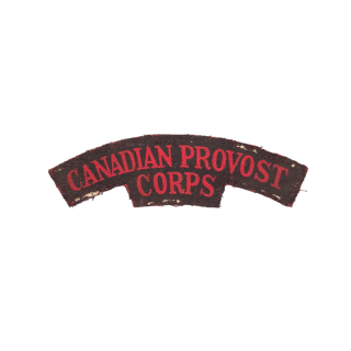 Canadian Provost Corps – Printed shoulder title