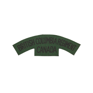 British Columbia Regt – Printed shoulder title