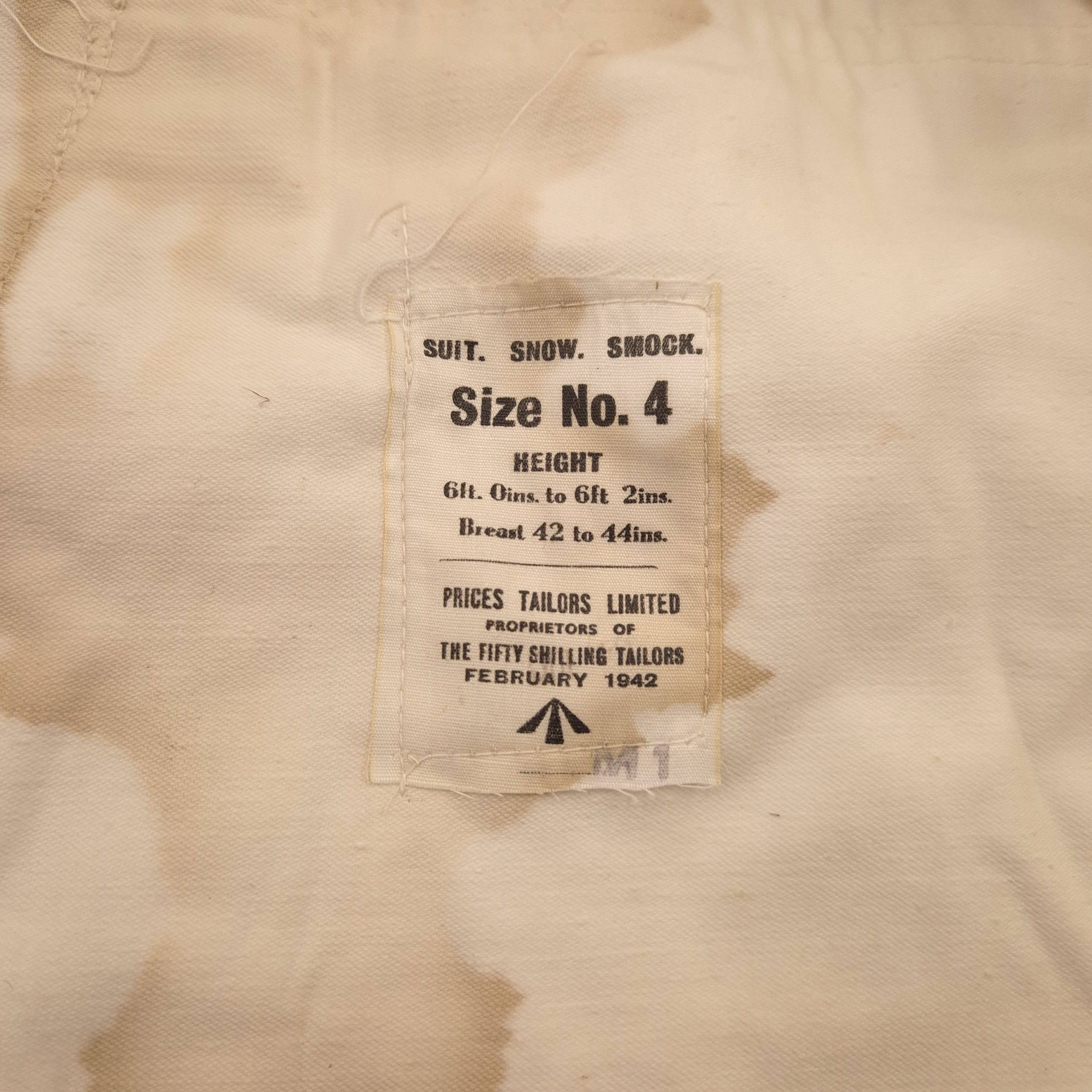 British Snow Suit - Dated 1942 - Image 2
